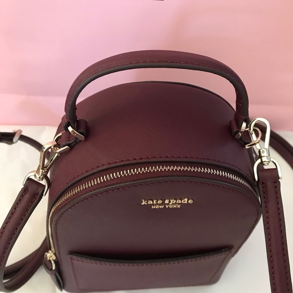 Mini Backpack Kate Spade convertible cherrywood - Picture 3 of 8